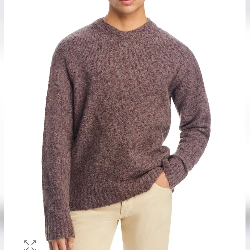 NWT Norse Projects Ramus Tweed Mens V- Neck Sweater Size Medium